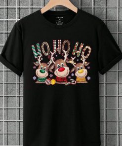 Ho Ho Ho Deer Christmas T shirt